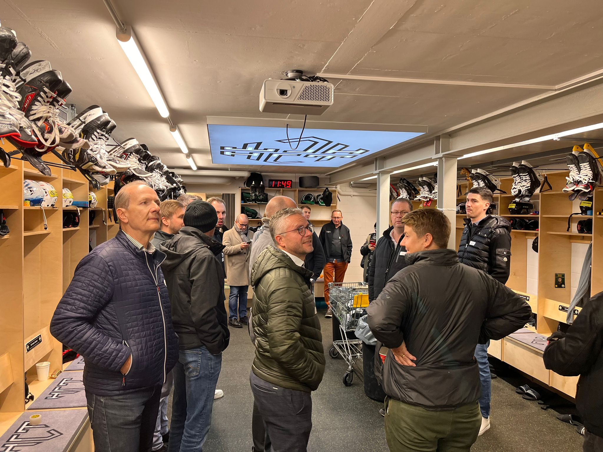 Businesslunch mit Besuch Garderobe